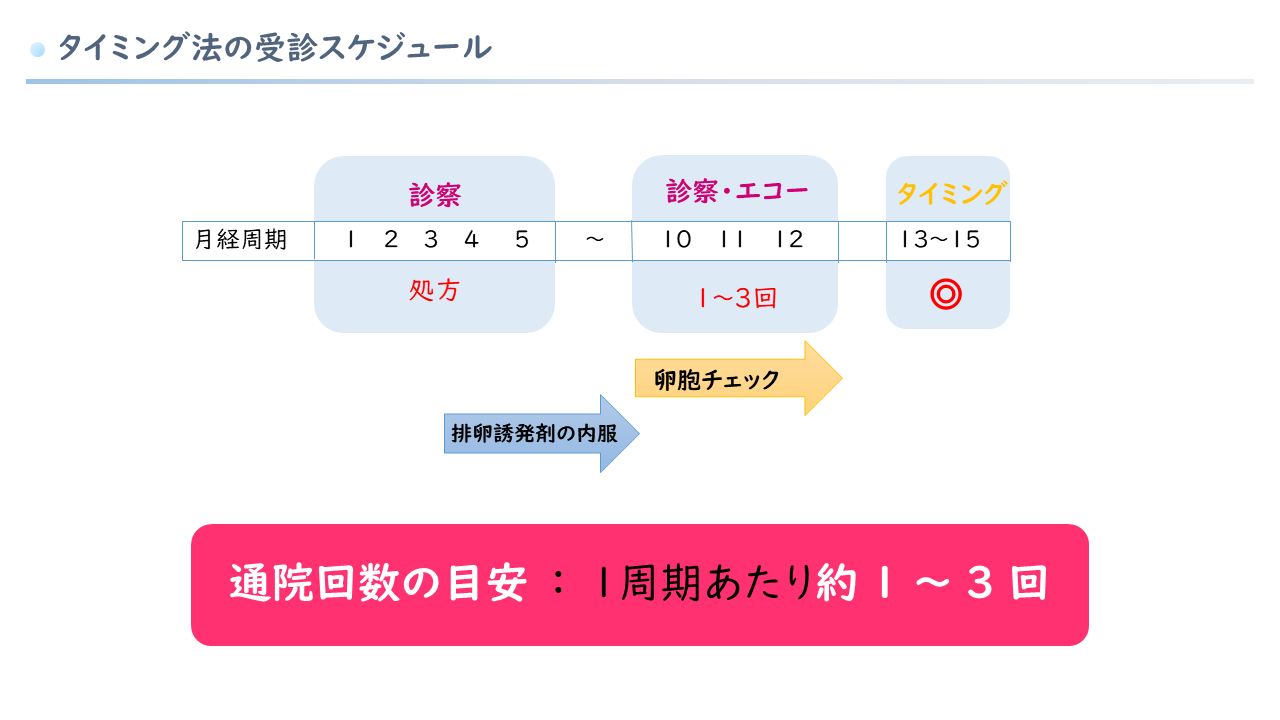 タイミング法スケジュール