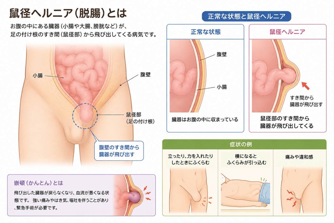鼠経ヘルニア（脱腸）